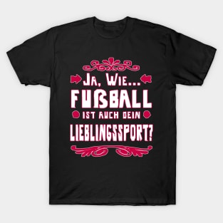 Fußball Sport Geschenk Mädchen Frauen Team T-Shirt